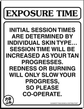 Exposure Time  Large  Acrylic Sign  - 8 &#189; ˝&#215; 11˝ SGR01