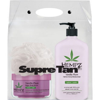 Hempz Vanilla Plum Sugar Moisturizer &amp; Scrub Bag HZY03